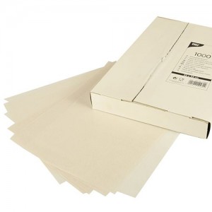 10000 Biologisch abbaubare und nachhaltige Blatt Sahneabdeckpapier  pure  22 cm 